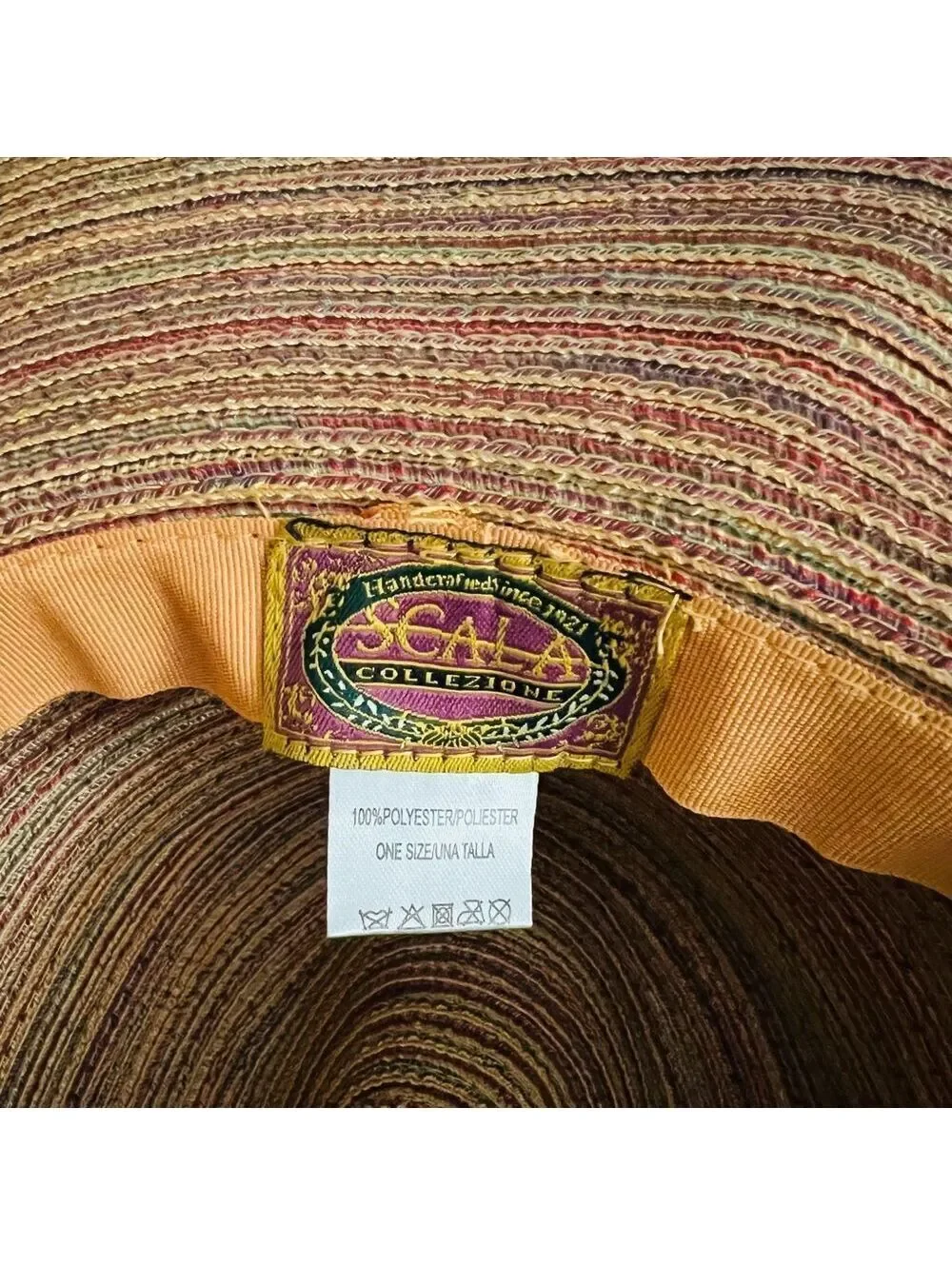 Scala Brown Rolled Brim Western Boho Hat Leather band Rustic Earth Tones Beach
